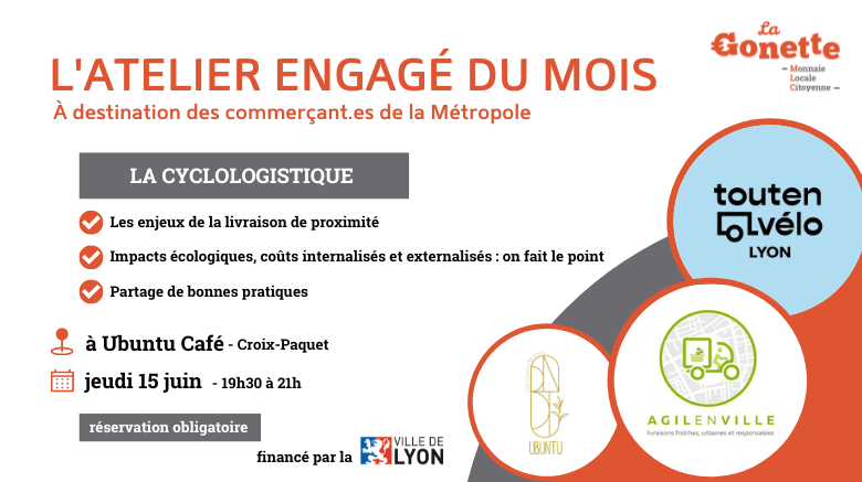l’Atelier engagé du mois : la cyclologistique